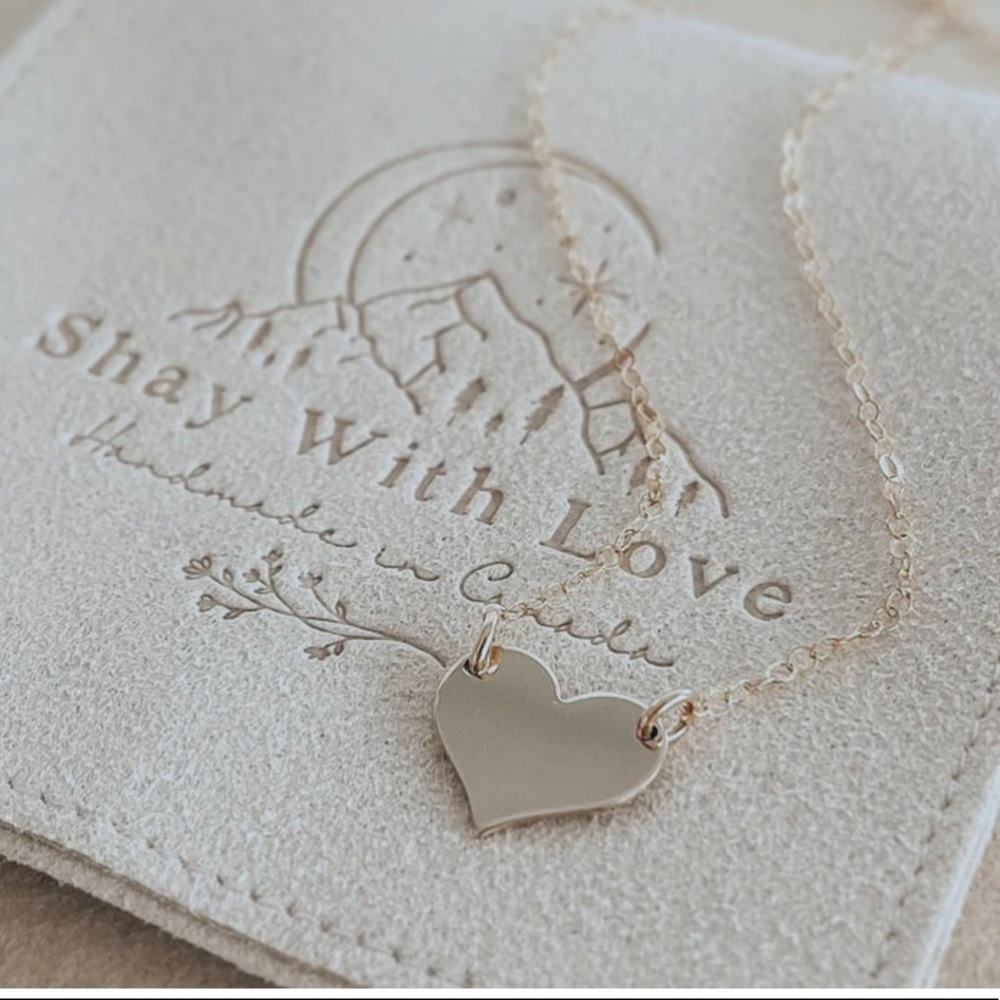 Shay with love gold plated Love Pendant Necklace